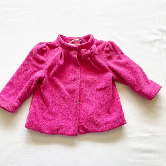Gymboryee Other - Gymboree Pink Fleece A-line Coat size 12-18 Months